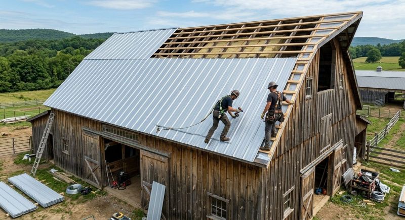 Barn Roof Installation in Essex County, MA