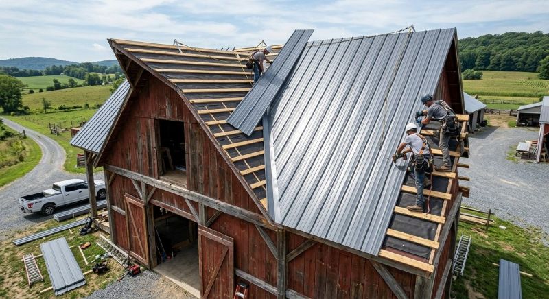 Barn Roof Installation in Essex County, MA