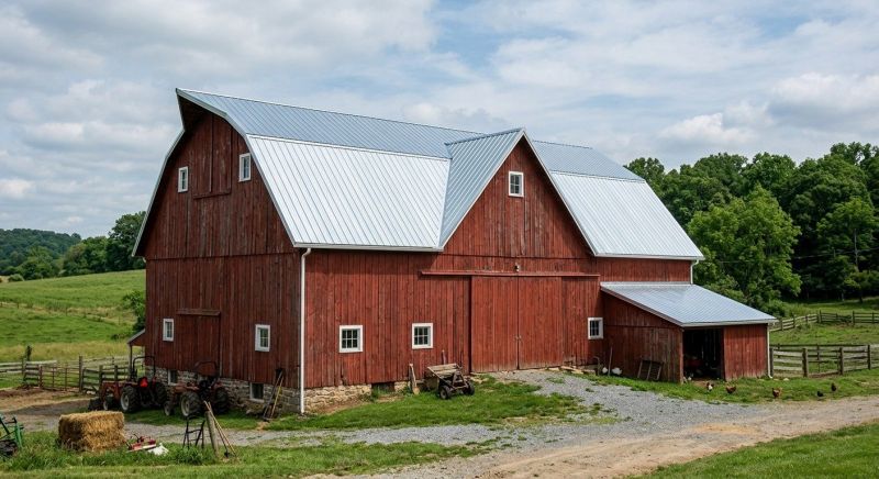 Barn Roof Replacement in Groveland, MA