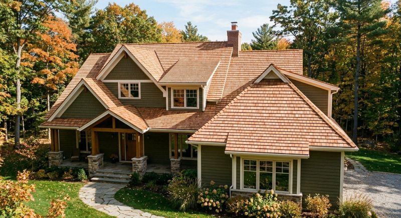 Cedar Roof Installation in Amesbury, MA