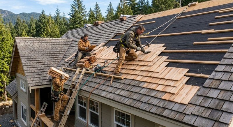 Cedar Roof Installation in Salisbury, MA
