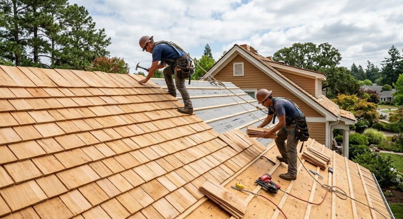 Cedar Roof Installation in Salisbury, MA
