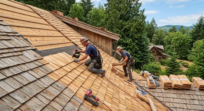 Cedar Roof Installation in Salisbury, MA