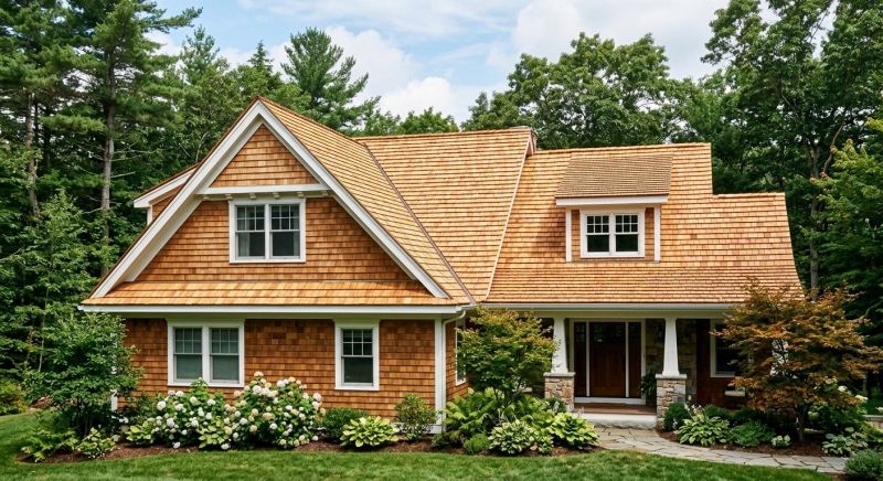 Cedar Shake Roof Construction in Needham, MA
