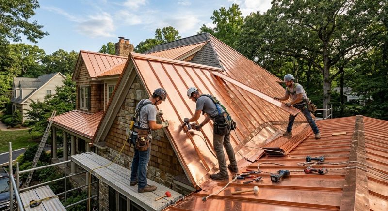 Copper Roof Installation in Essex County, MA
