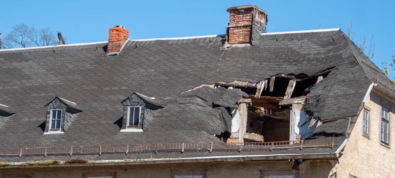 Damaged Roof Replacement in Roslindale, MA
