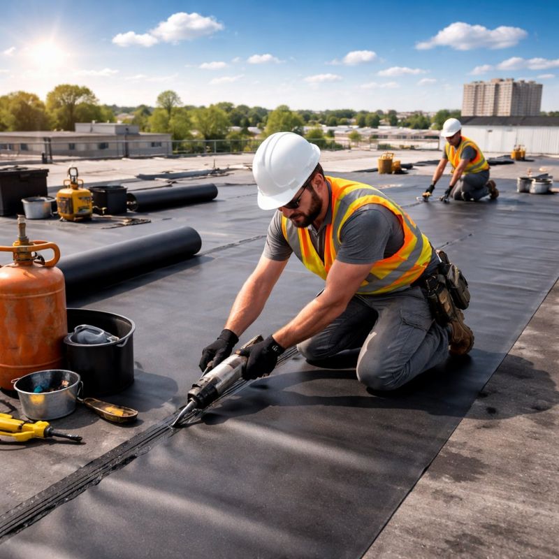 Epdm Roof Installation in Hull, MA