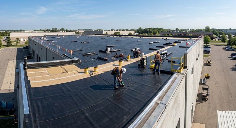 Flat Roof Installation in Amesbury, MA