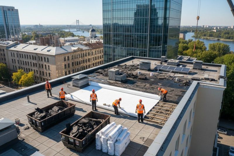 Flat Roof Replacement in Georgetown, MA