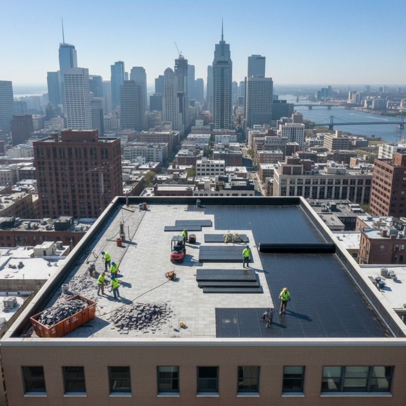 Flat Roof Replacement in Middlesex County, MA