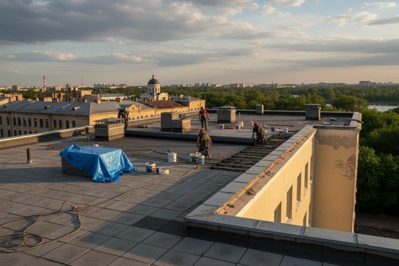 Flat Roof Replacement in Middlesex County, MA