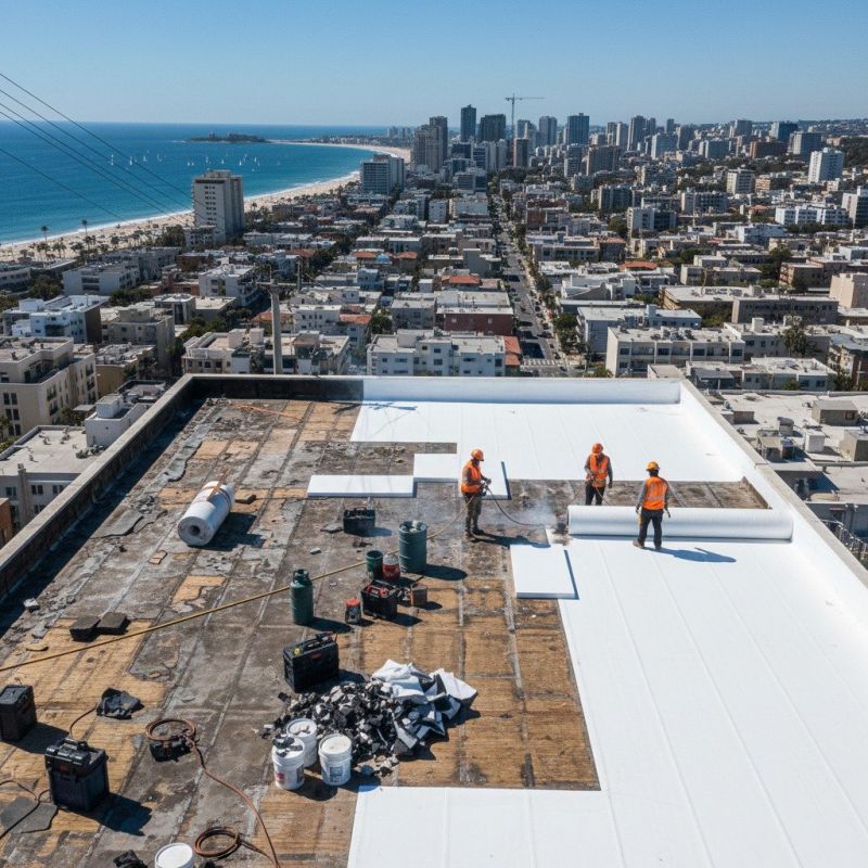 Flat Roof Replacement in Milton, MA