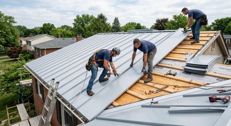 Metal Roof Installation in Malden, MA