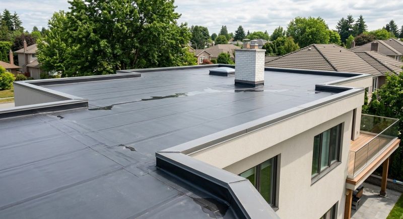 Single Ply Roof Installation in Tewksbury, MA
