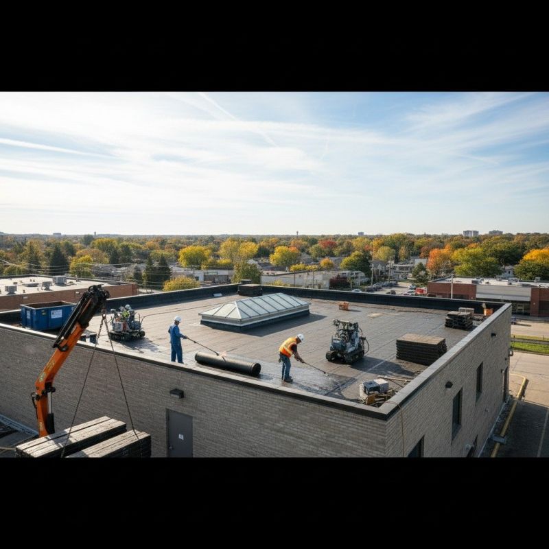 Single Ply Roof Replacement in Everett, MA