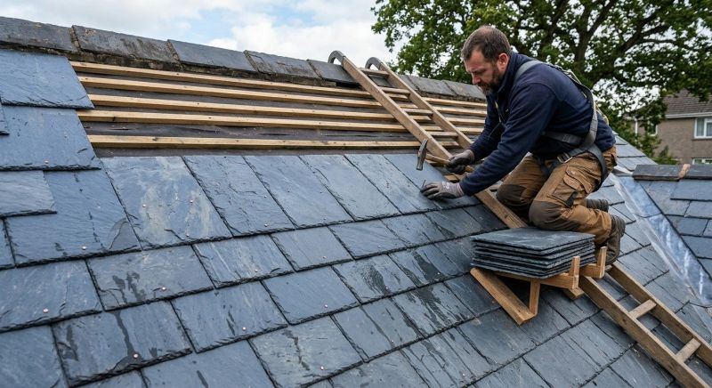 Slate Roof Construction in Rowley, MA