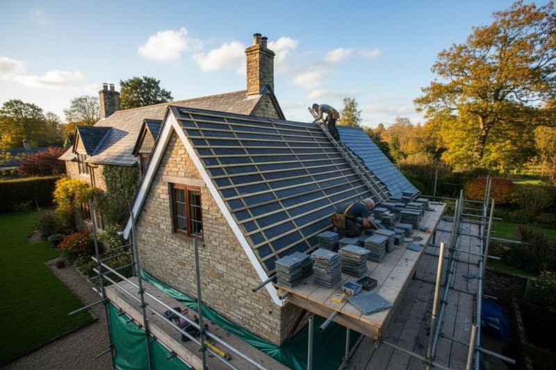 Slate Roof Replacement in Brookline, MA