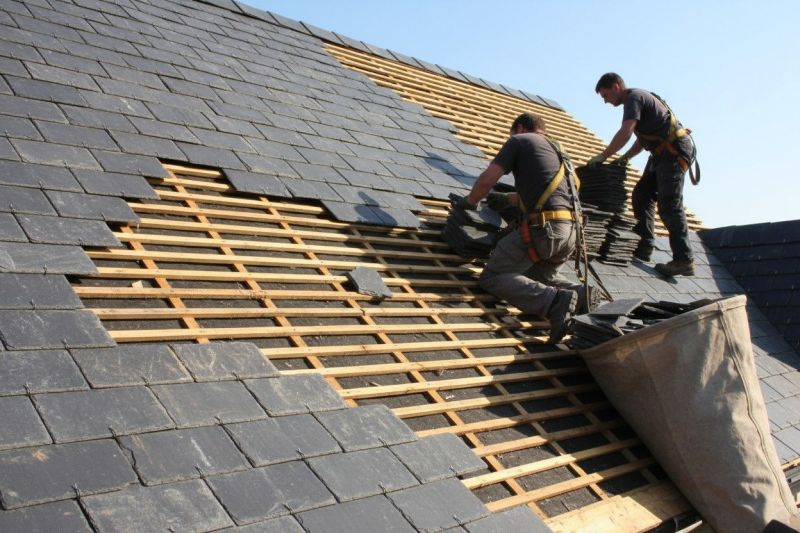 Slate Roof Replacement in Burlington, MA