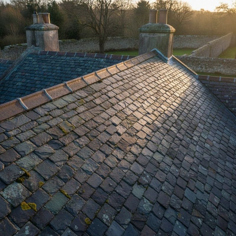 Slate Roof Replacement in Burlington, MA