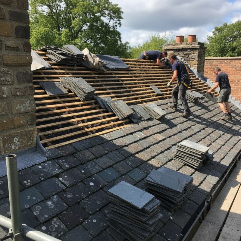 Slate Roof Replacement in Topsfield, MA
