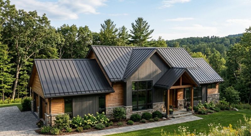 Steel Roof Replacement in Dedham, MA