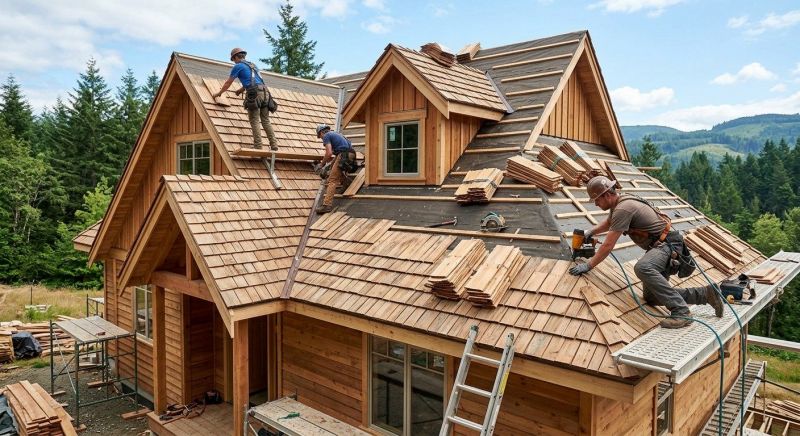 Wood Roofing Installation in Brookline, MA