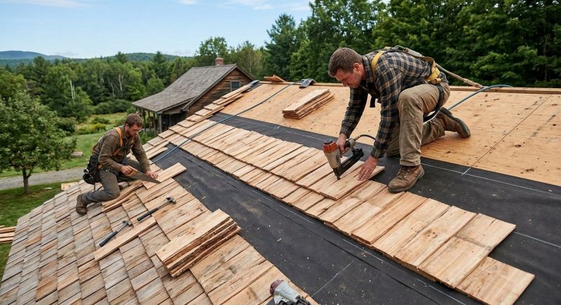 Wood Roofing Installation in Dracut, MA