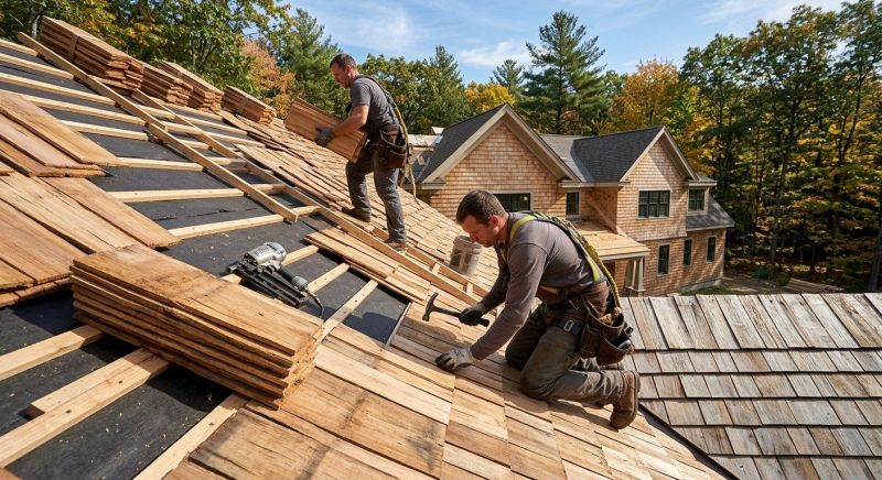 Wood Roofing Installation in Medford, MA